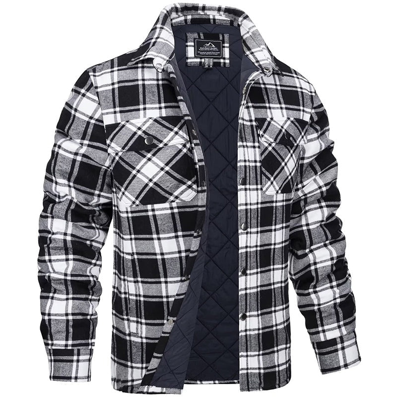 Ramiro | Camisa Chaqueta de Franela Acolchada Hombre Cuadros
