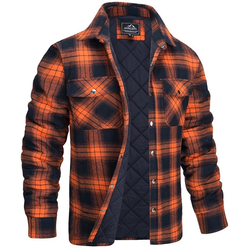 Ramiro | Camisa Chaqueta de Franela Acolchada Hombre Cuadros