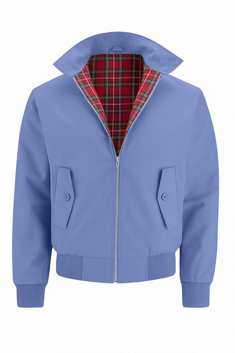 Nico | Cazadora Bomber Hombre Forro Tartán Cremallera