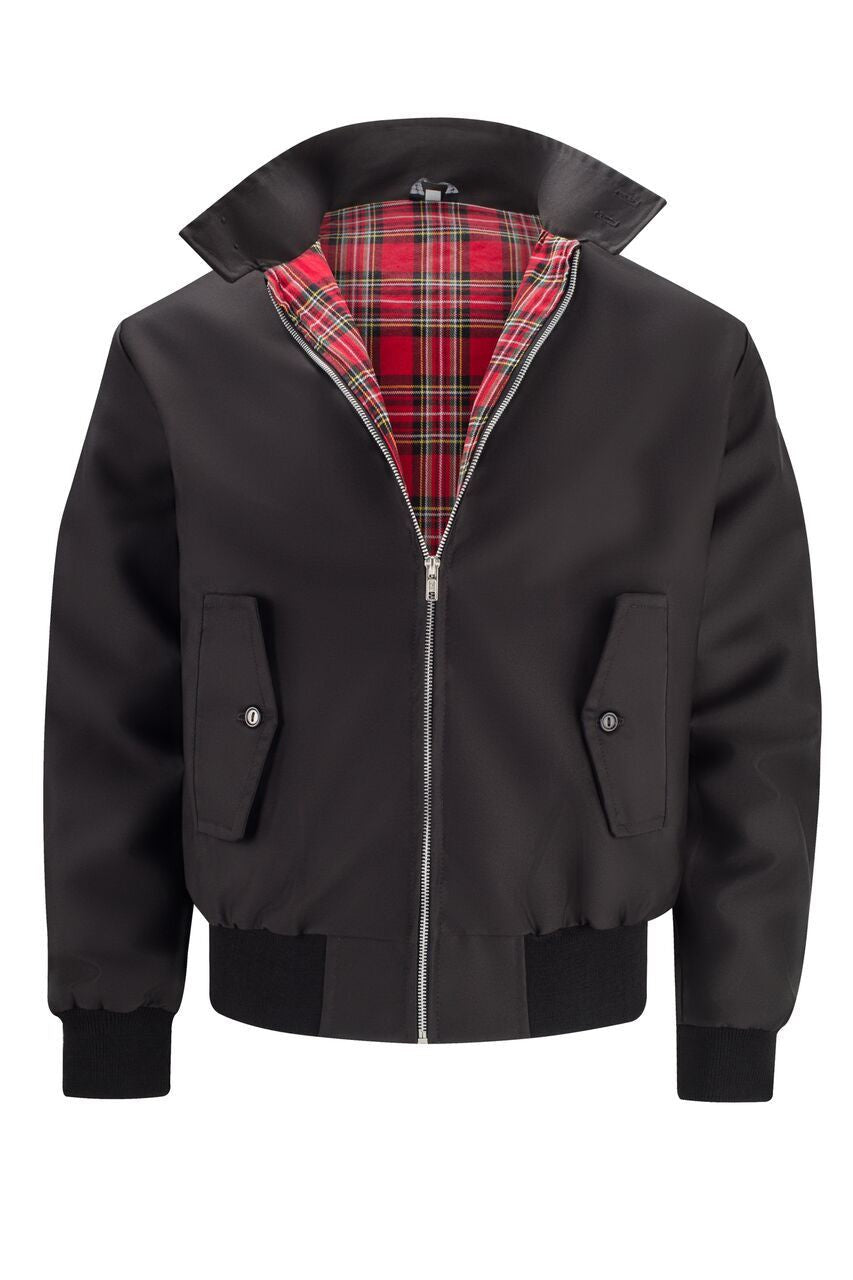 Nico | Cazadora Bomber Hombre Forro Tartán Cremallera