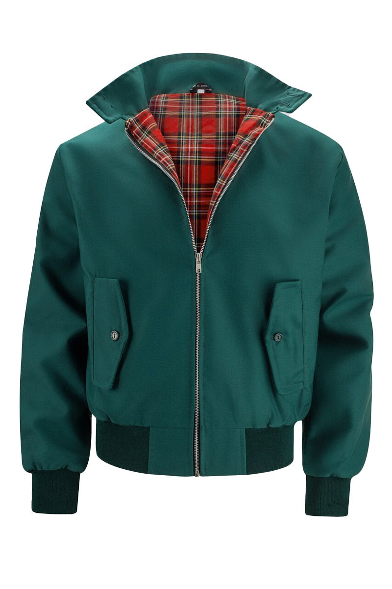 Nico | Cazadora Bomber Hombre Forro Tartán Cremallera