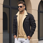 Cristobal | Chaqueta Militar Hombre Forro Borreguito Bolsillos