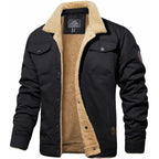 Cristobal | Chaqueta Militar Hombre Forro Borreguito Bolsillos