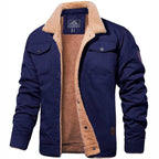 Cristobal | Chaqueta Militar Hombre Forro Borreguito Bolsillos