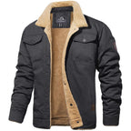 Cristobal | Chaqueta Militar Hombre Forro Borreguito Bolsillos