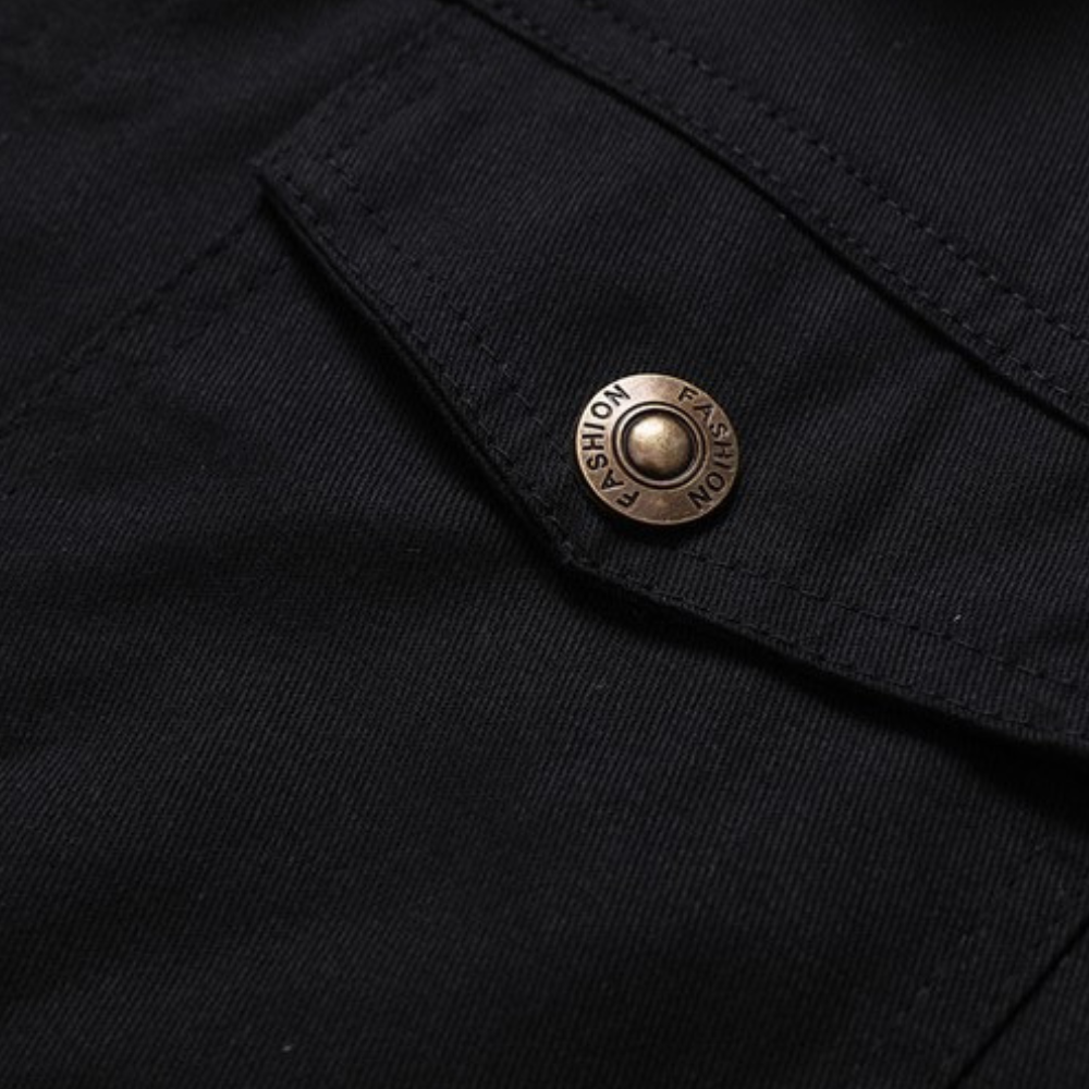 Cristobal | Chaqueta Militar Hombre Forro Borreguito Bolsillos