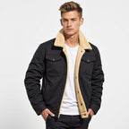 Cristobal | Chaqueta Militar Hombre Forro Borreguito Bolsillos