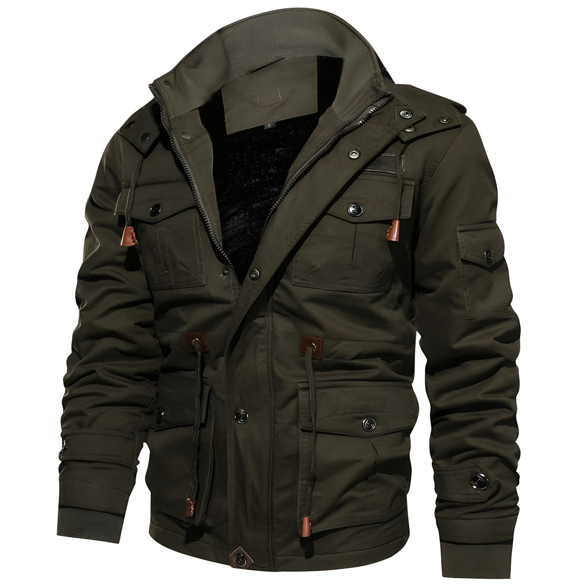 Baltasar | Chaqueta Militar Hombre Multibolsillos Forro Interior