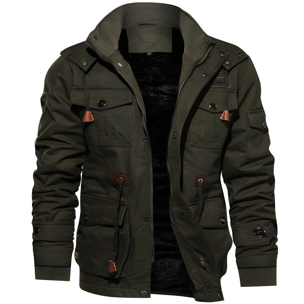 Baltasar | Chaqueta Militar Hombre Multibolsillos Forro Interior