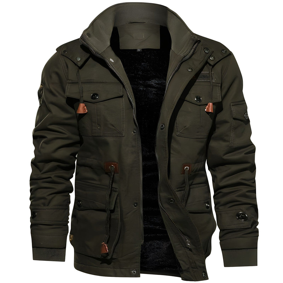 Baltasar | Chaqueta Militar Hombre Multibolsillos Forro Interior
