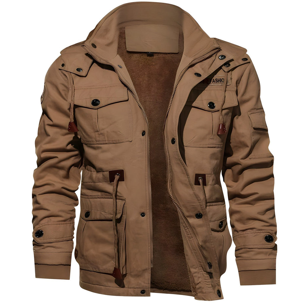 Baltasar | Chaqueta Militar Hombre Multibolsillos Forro Interior