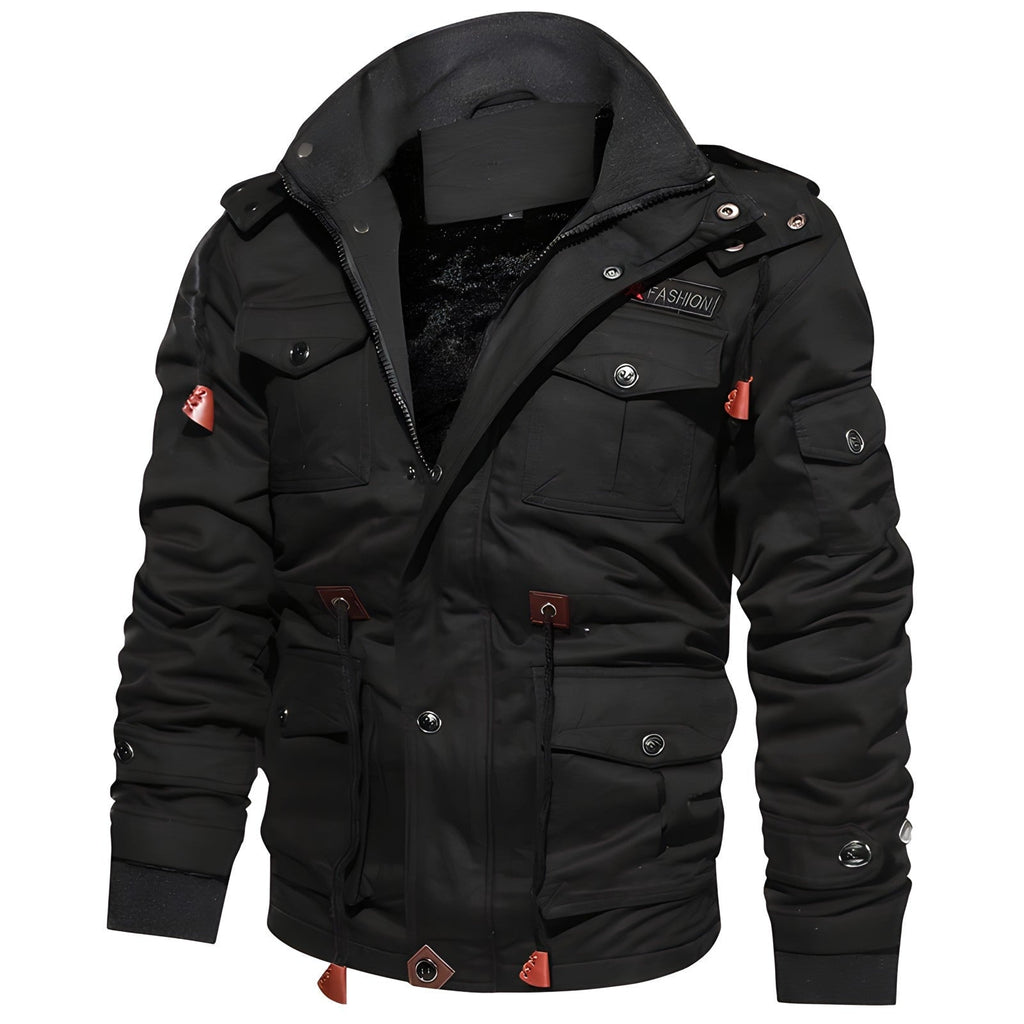 Baltasar | Chaqueta Militar Hombre Multibolsillos Forro Interior