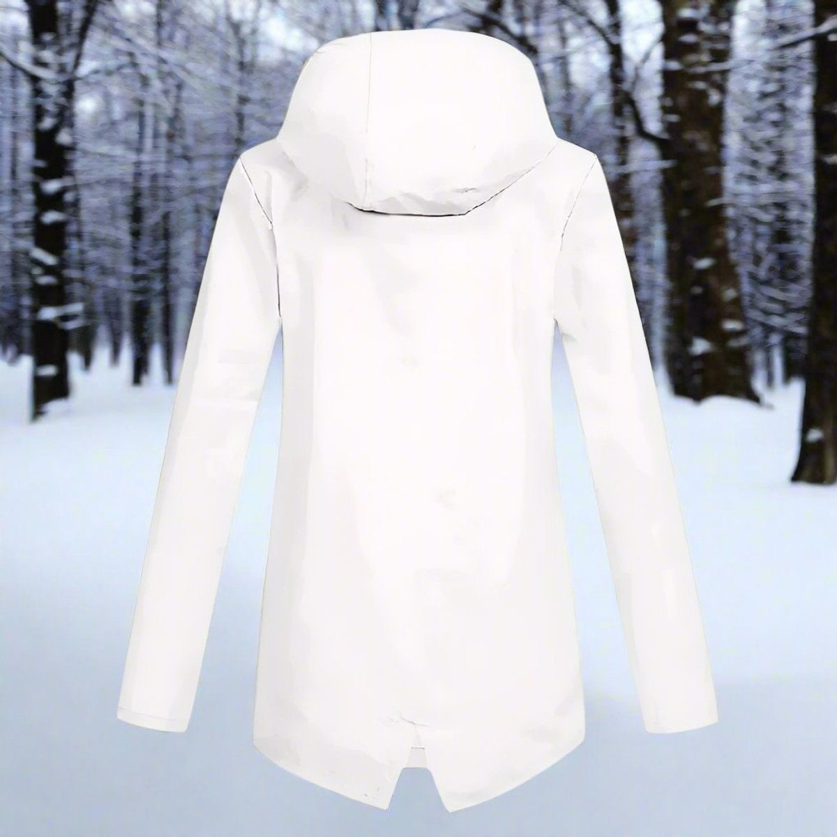Nahia | Parka Impermeable Mujer con Capucha Chaqueta Impermeable
