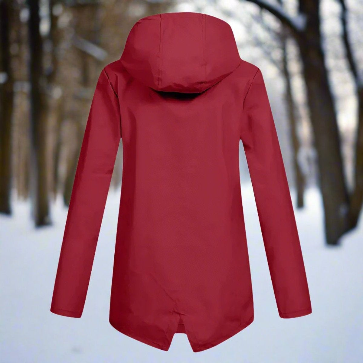 Nahia | Parka Impermeable Mujer con Capucha Chaqueta Impermeable