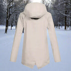 Nahia | Parka Impermeable Mujer con Capucha Chaqueta Impermeable