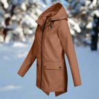 Nahia | Parka Impermeable Mujer con Capucha Chaqueta Impermeable