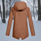 Nahia | Parka Impermeable Mujer con Capucha Chaqueta Impermeable
