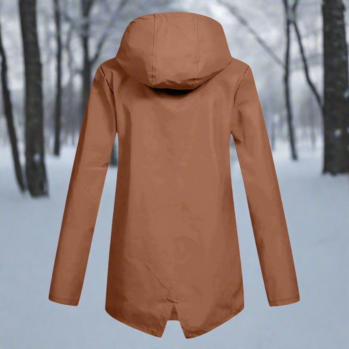 Nahia | Parka Impermeable Mujer con Capucha Chaqueta Impermeable