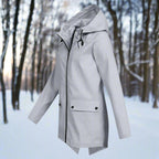 Nahia | Parka Impermeable Mujer con Capucha Chaqueta Impermeable