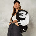 Silvana | Varsity Jacket Mujer Oversized Bordado