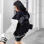 Silvana | Varsity Jacket Mujer Oversized Bordado