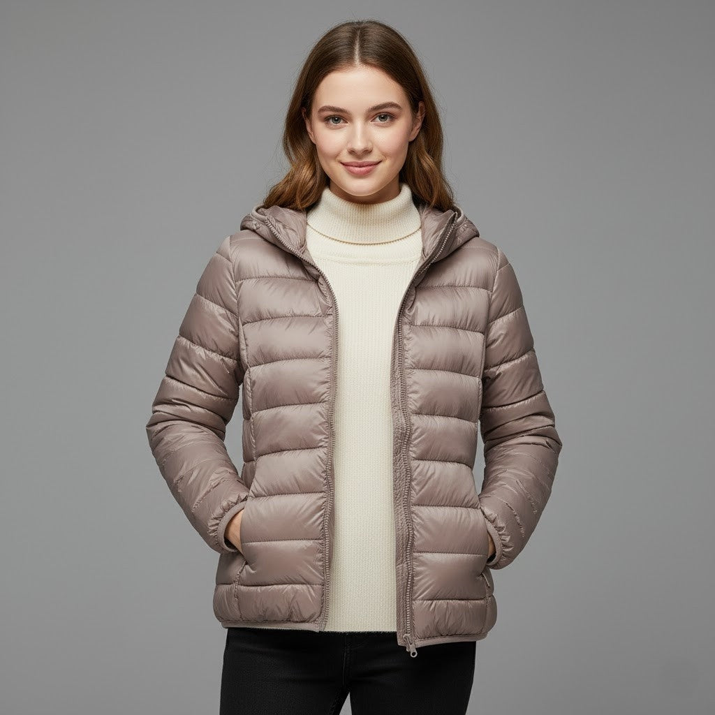 Edurne | Chaqueta Acolchada Puffer Jacket Mujer Cuello Alto