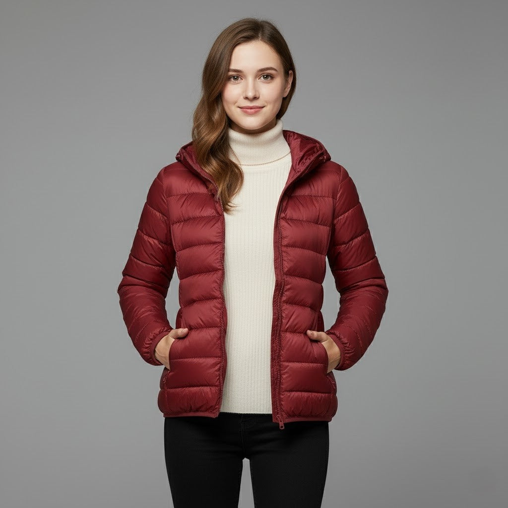 Edurne | Chaqueta Acolchada Puffer Jacket Mujer Cuello Alto