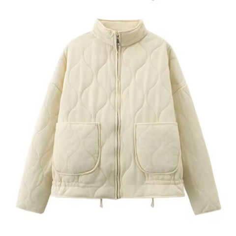 Estibaliz | Chaqueta Bomber Acolchada Mujer Cuello Alto Cremallera