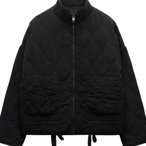 Estibaliz | Chaqueta Bomber Acolchada Mujer Cuello Alto Cremallera