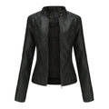 Eva | Chaqueta Motera Mujer Polipiel Cuello Mao Cremallera