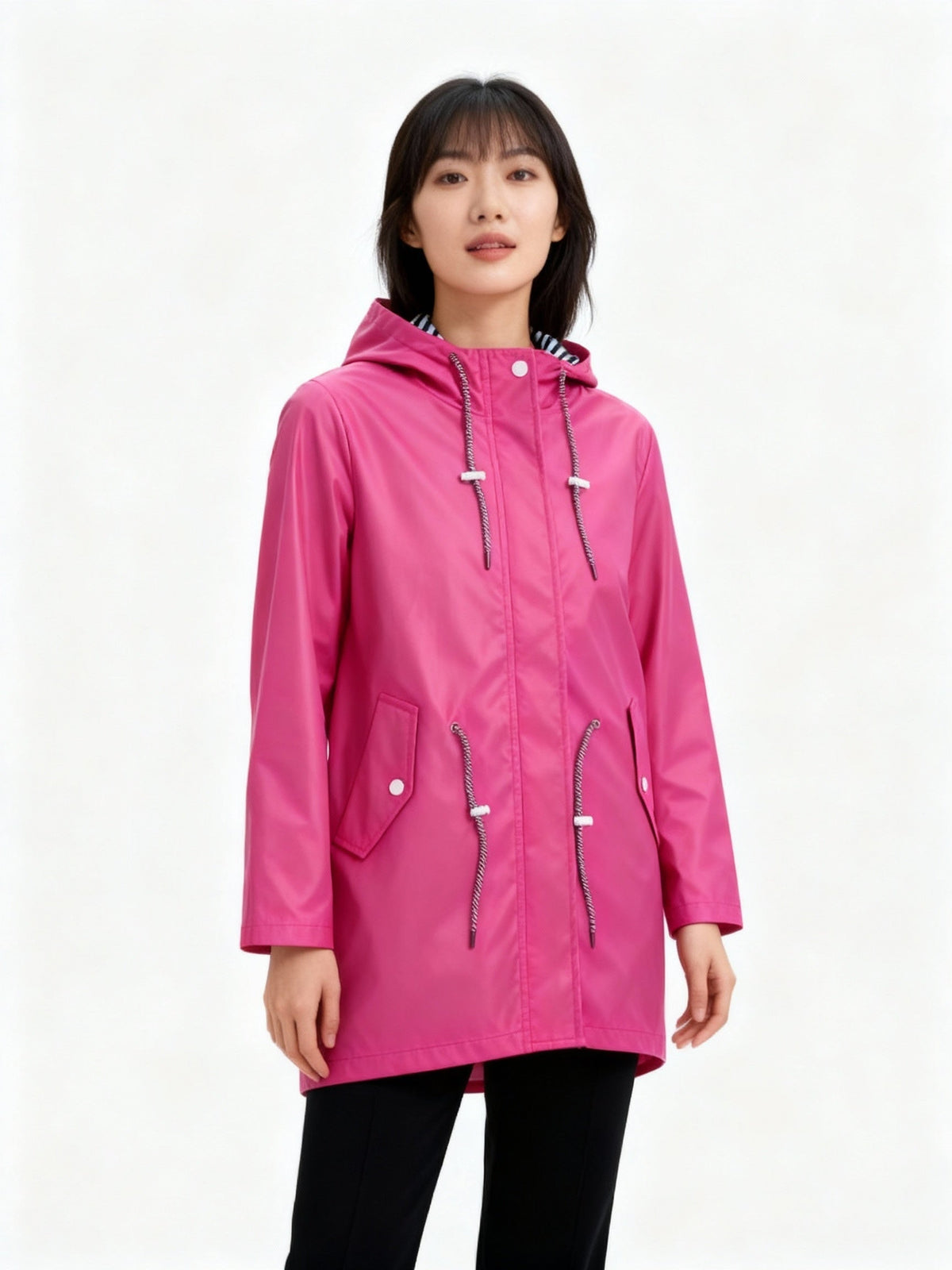 Esther | Chubasquero Impermeable Mujer con Capucha Ajustable