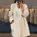 Rosa | Jersey de Punto de Lana Oversize Mujer Bolsillos