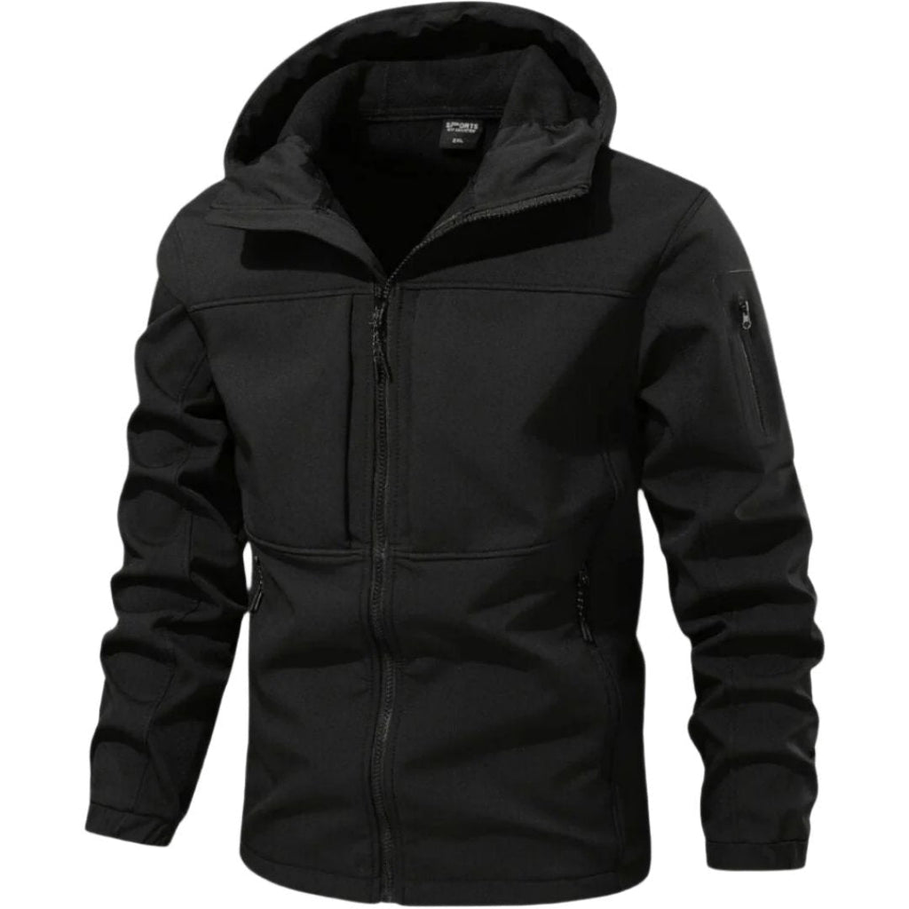 Román | Anorak Softshell Hombre con Capucha Bolsillos Cremallera