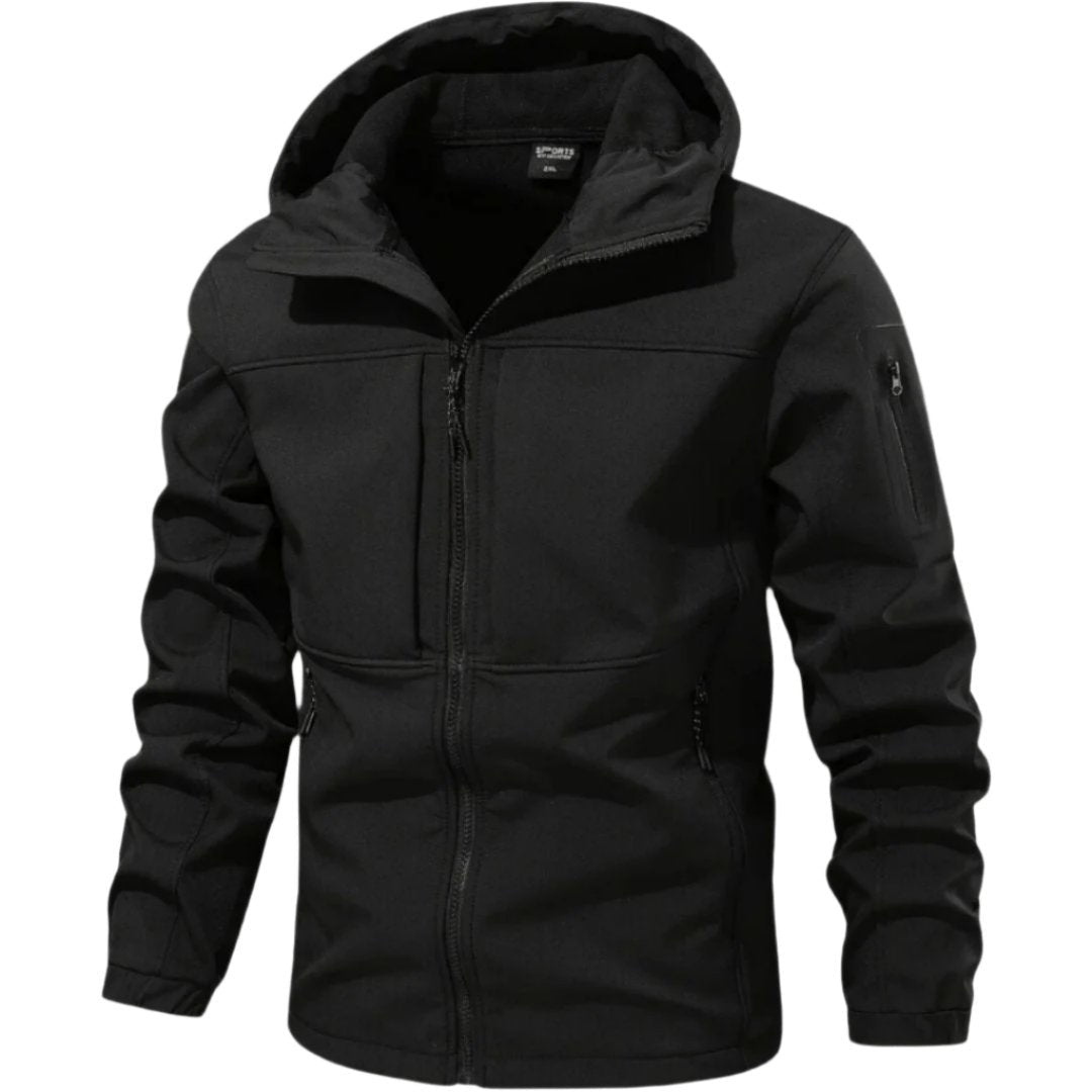 Román | Anorak Softshell Hombre con Capucha Bolsillos Cremallera