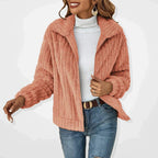 Diana | Chaqueta de Forro Polar Mujer Cremallera Cuello Solapa