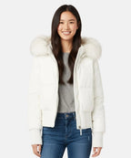 Isadora | Chaqueta de Plumas Mujer con Capucha Piel Sintética
