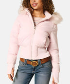 Isadora | Chaqueta de Plumas Mujer con Capucha Piel Sintética