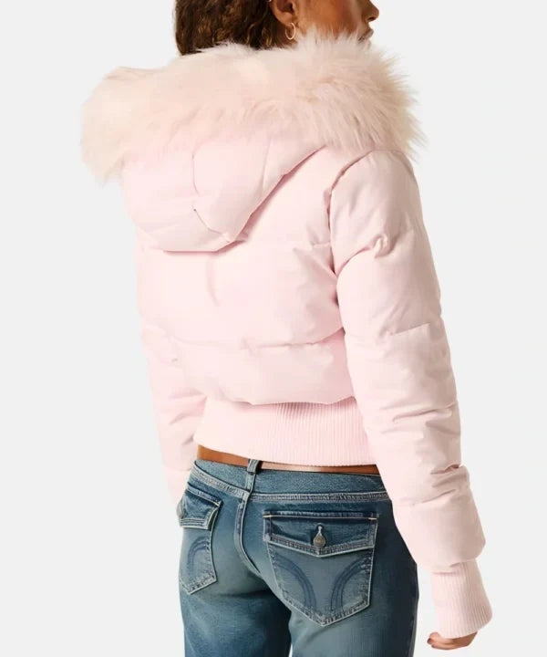 Isadora | Chaqueta de Plumas Mujer con Capucha Piel Sintética