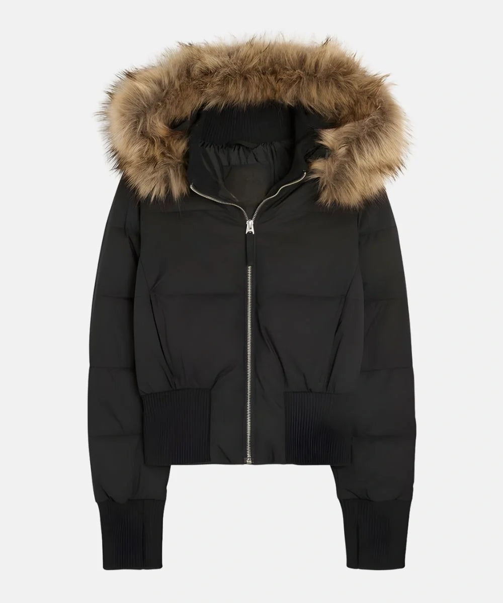 Isadora | Chaqueta de Plumas Mujer con Capucha Piel Sintética