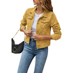 Helena | Chaqueta Vaquera Mujer Corta Bolsillos