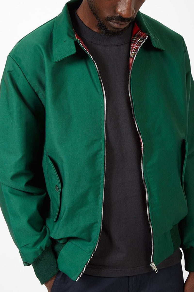 Tristán | Chaqueta Harrington Hombre Forro Tartán Cremallera