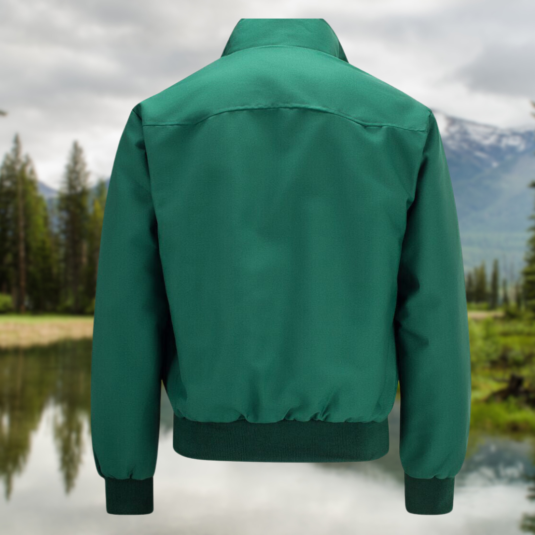Tristán | Chaqueta Harrington Hombre Forro Tartán Cremallera