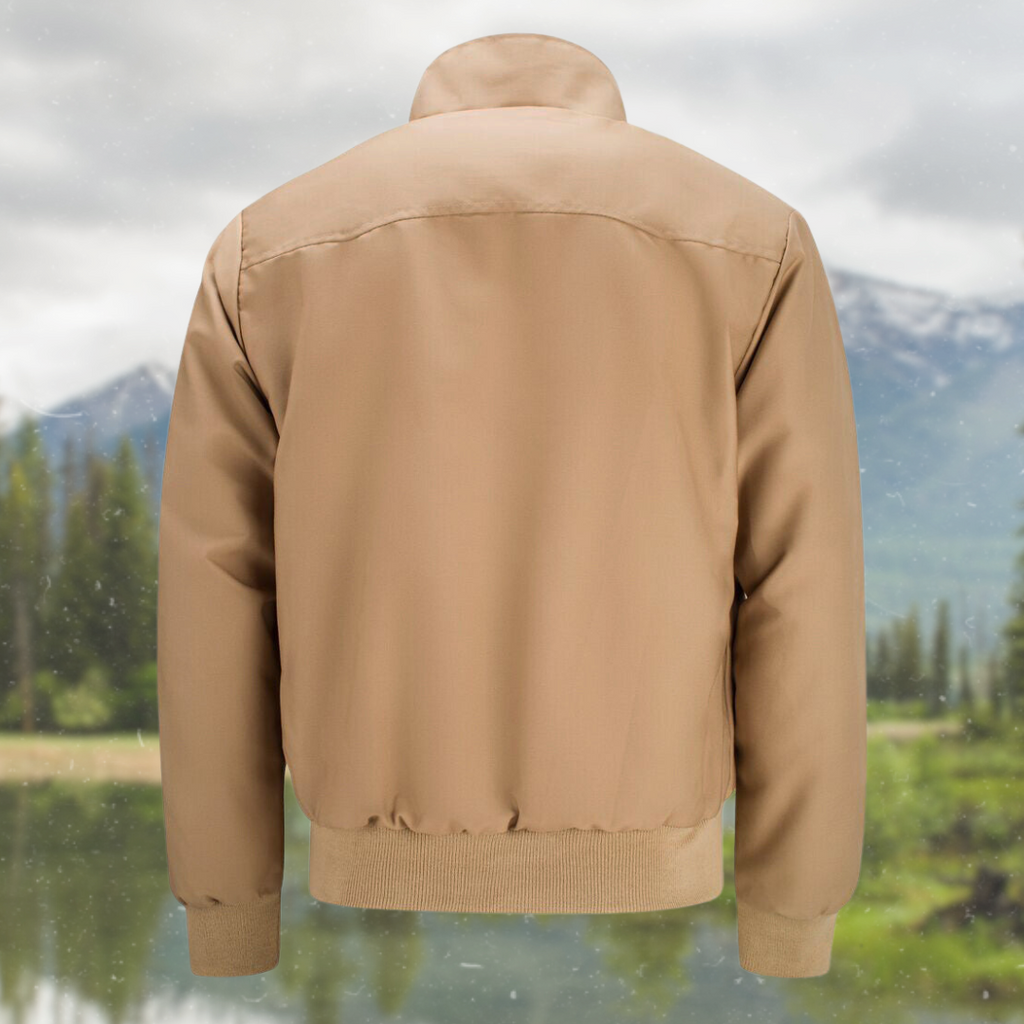 Tristán | Chaqueta Harrington Hombre Forro Tartán Cremallera