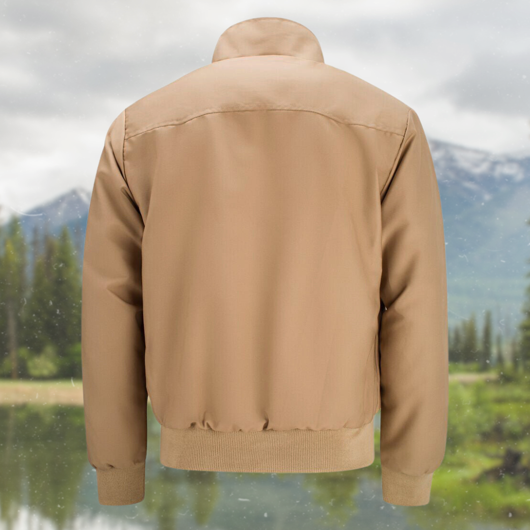 Tristán | Chaqueta Harrington Hombre Forro Tartán Cremallera