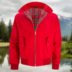 Tristán | Chaqueta Harrington Hombre Forro Tartán Cremallera