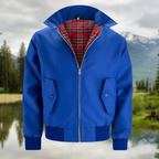 Tristán | Chaqueta Harrington Hombre Forro Tartán Cremallera