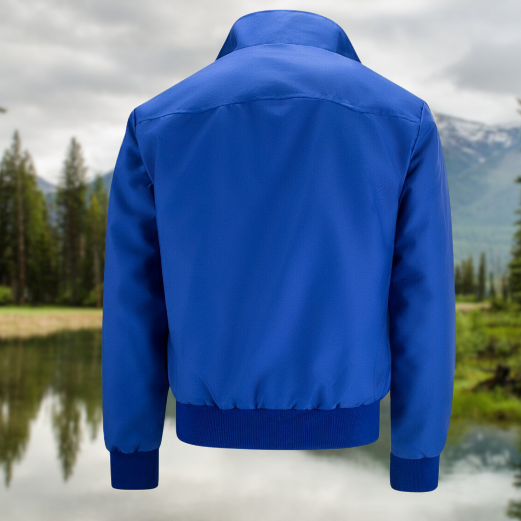 Tristán | Chaqueta Harrington Hombre Forro Tartán Cremallera