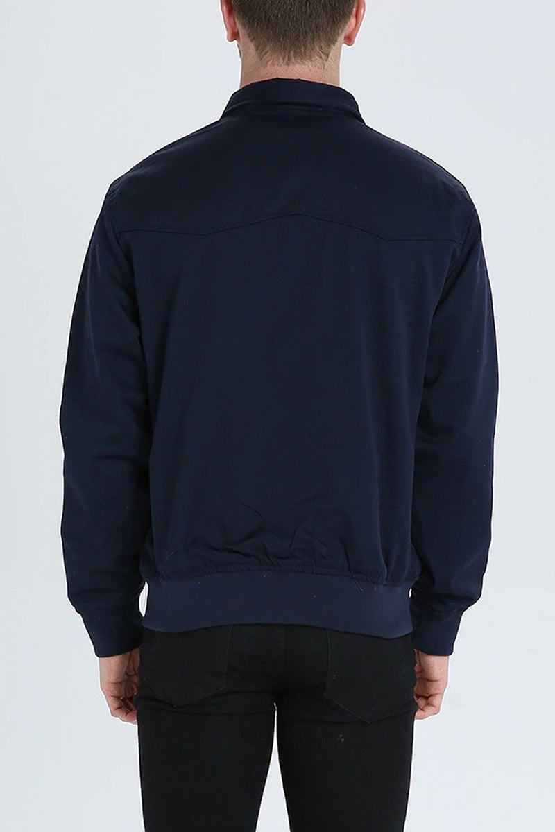 Tristán | Chaqueta Harrington Hombre Forro Tartán Cremallera