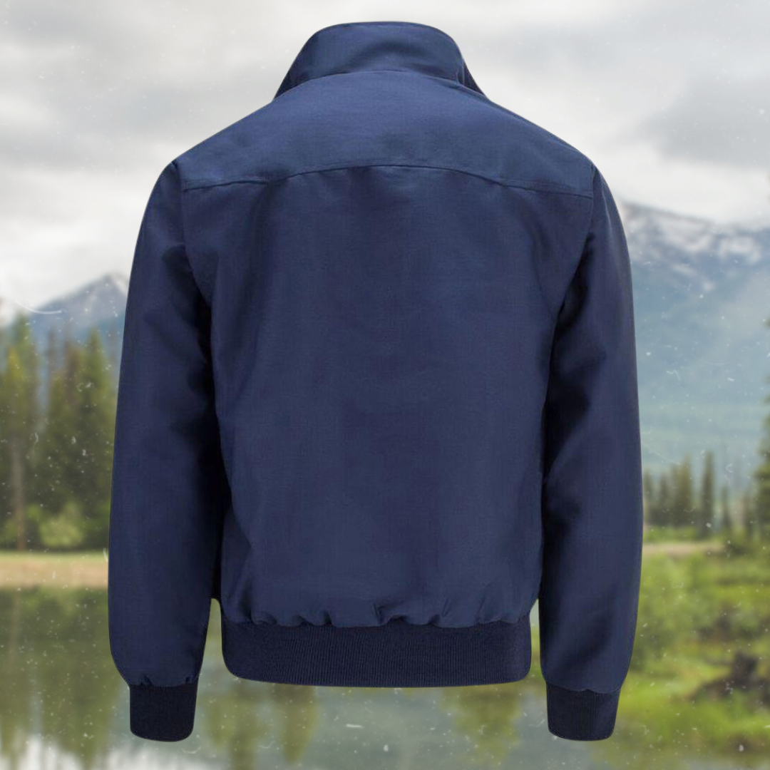 Tristán | Chaqueta Harrington Hombre Forro Tartán Cremallera