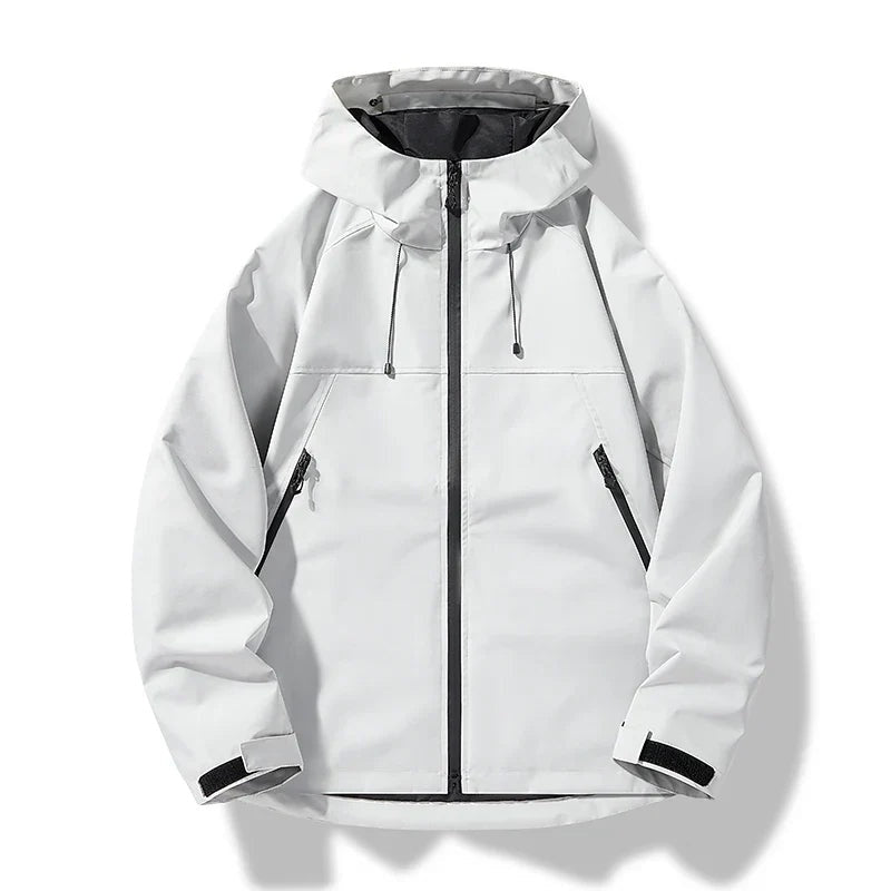 Isaac | Chaqueta Impermeable Cortavientos Hombre con Capucha